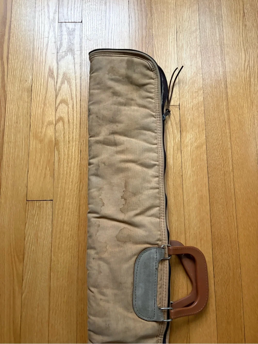 Vintage J.M. Bucheimer Canvas Gun Rifle Shotgun Case Bag Tan 45